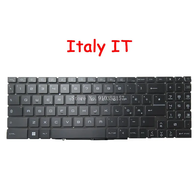 Teclado US RU SP IT JP para MSI 9Z.NK1BN.C1D NKS-FG0CBN 1D S1N3EUS341D10 NSK-FG0CBN 0R 9Z.NK1BN.C0R 9Z.NK1BN.B0E H0J B0S B0T B0R