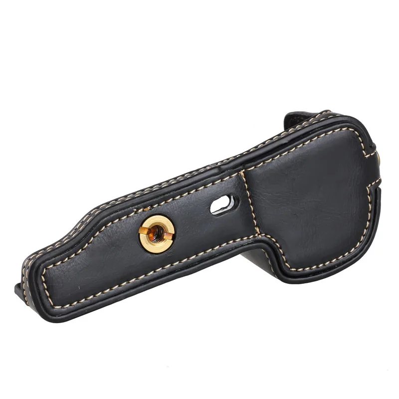 カメラビデオバッグpuハーフケースforsona6400 a6300 a6000