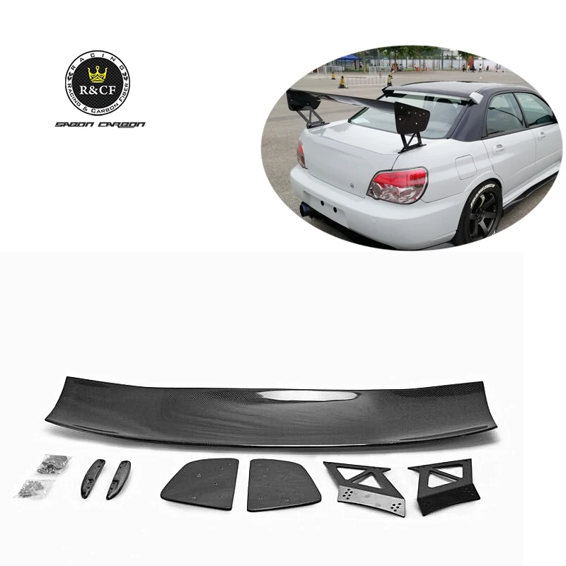 

For Subaru Impreza WRX Spoiler 7-9th Generation Real Carbon Fiber GT Performance Wing with Base Volt Style Rear Spoiler