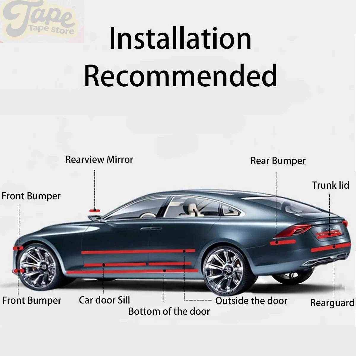 ثلاثية الأبعاد ألياف الكربون ملصق لصق عتبة السيارة فيلم المضادة للخدش مقاوم للماء ماتي لتقوم بها بنفسك حماية طبقة رقيقة واقية لجسم السيارة #6