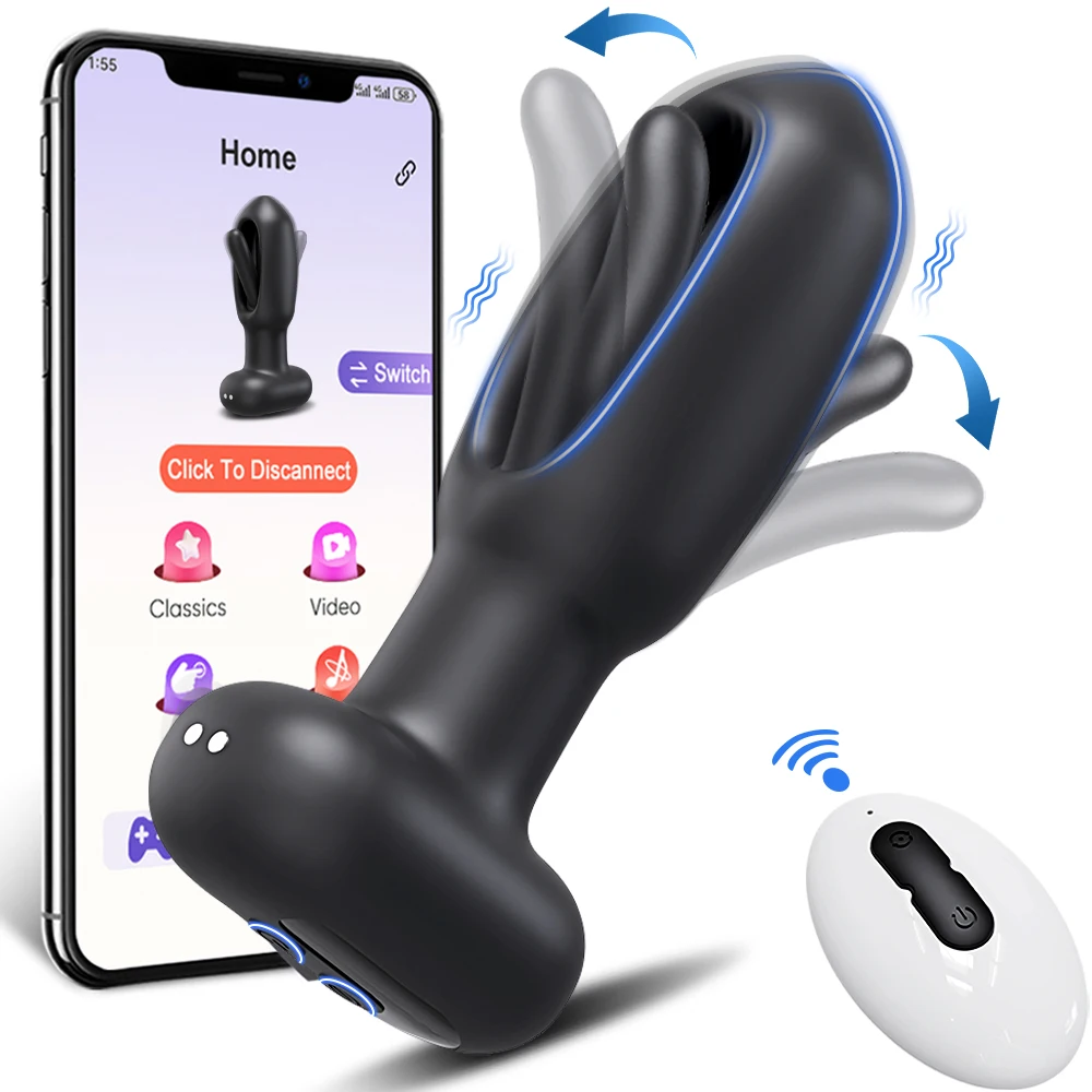 Brinquedos sexuais remotos sem fio para homens e mulheres, massageador de próstata, plug anal vibratório, vibrador anal, vibrador de bunda