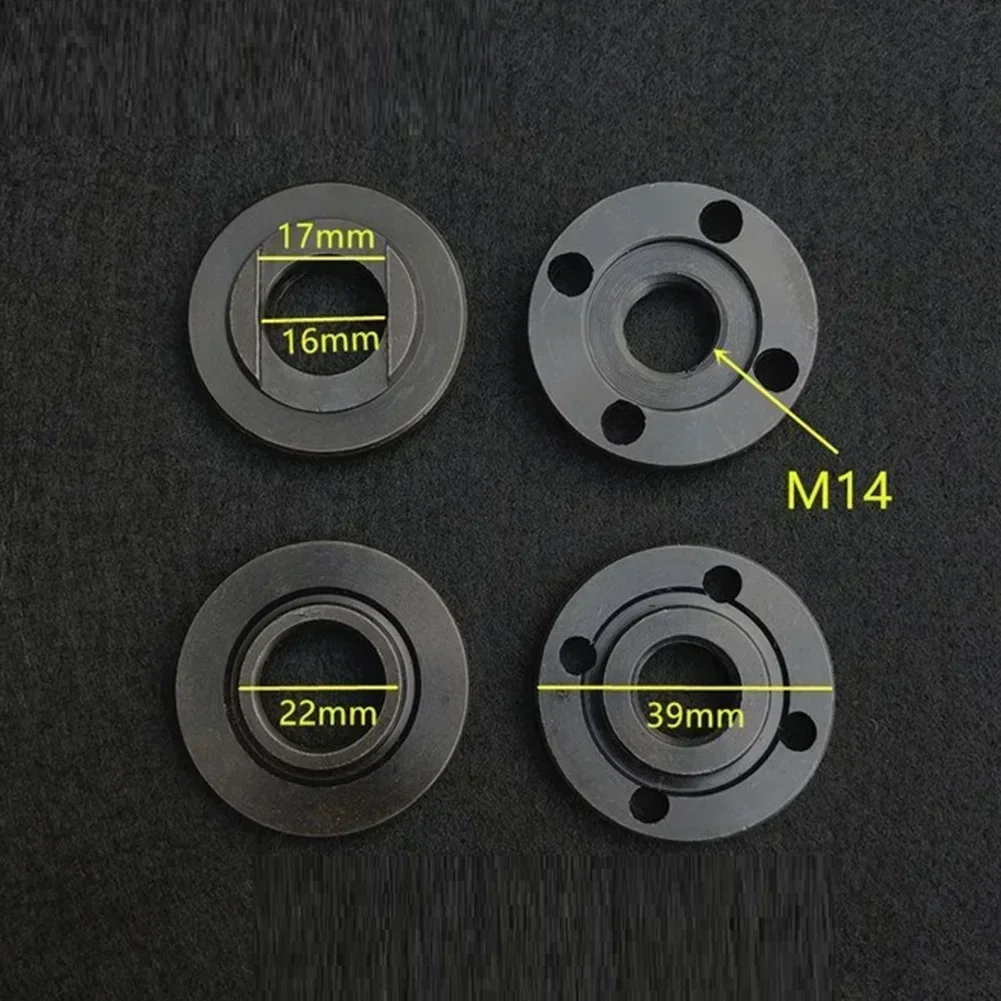 

Thread Replacement Angle Grinder Metal Pressure Plate Inner Outer Flange Nut Set Tools For Spindle Thread With Wrench