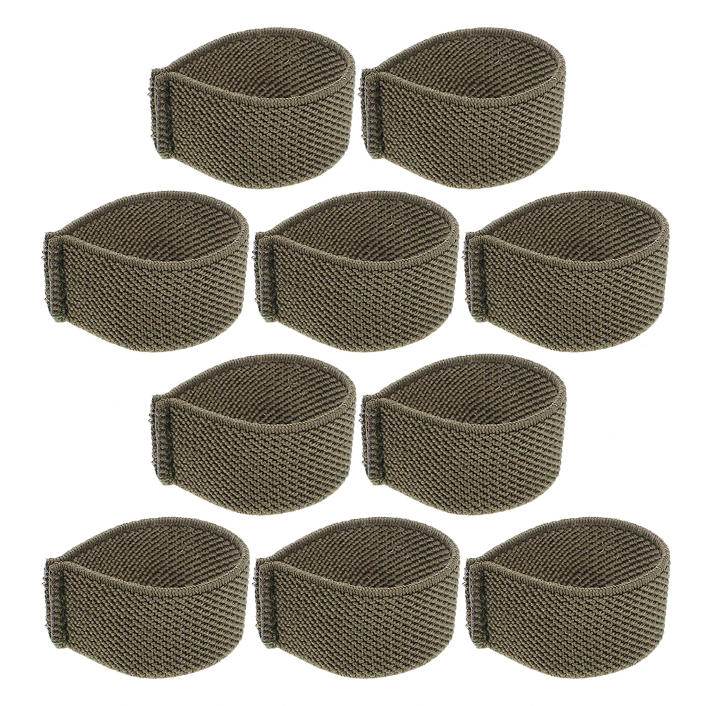 

10 Pcs Belt Anchor Belts Retainer Band Keeper Clips Loops Multicolor Securing Bands Nylon Attachment
