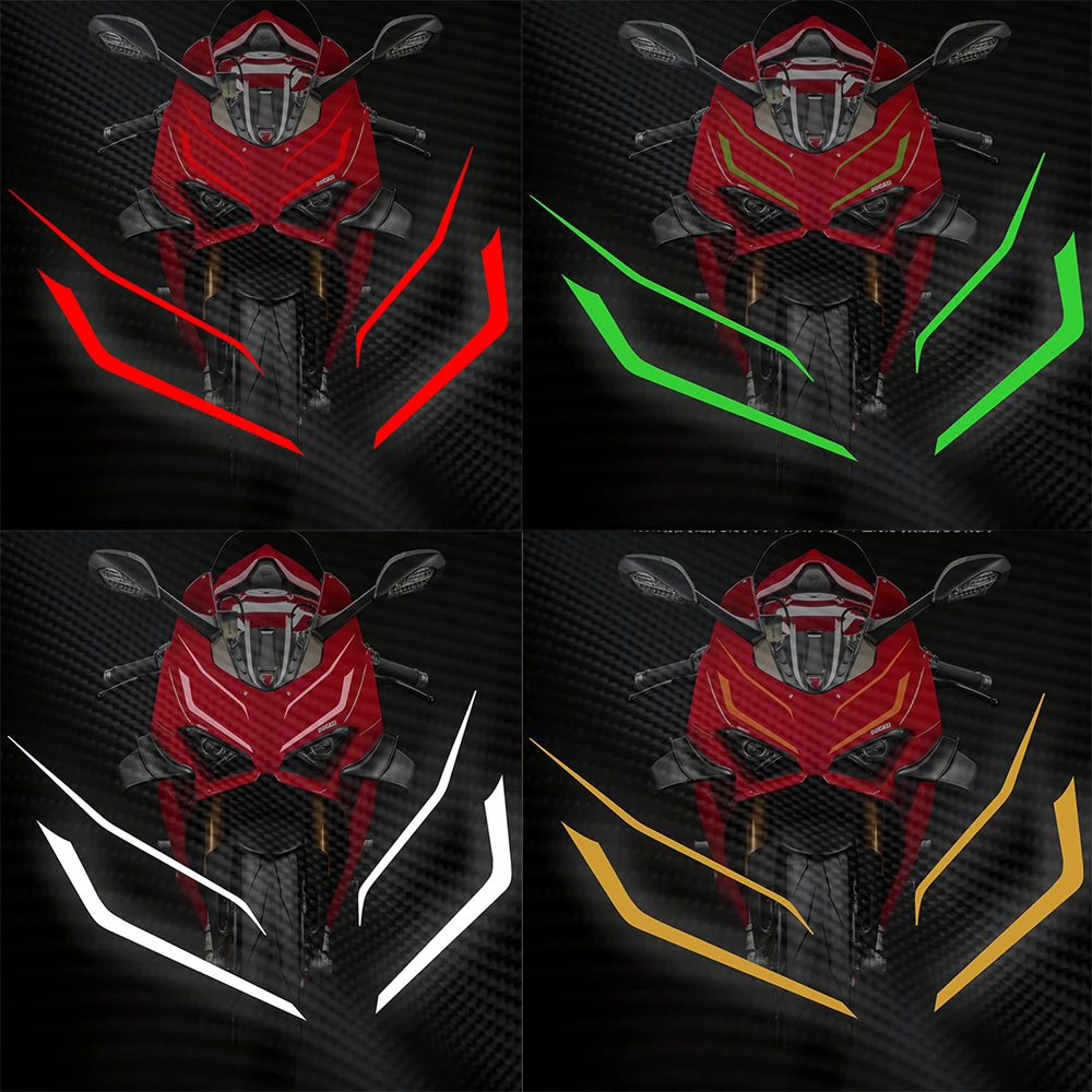 

Motorcycle Front Pull Decals V2 V4 V4S 899 1199 Reflective Sticker for DUCATI V2 V4 V4S 899 1199