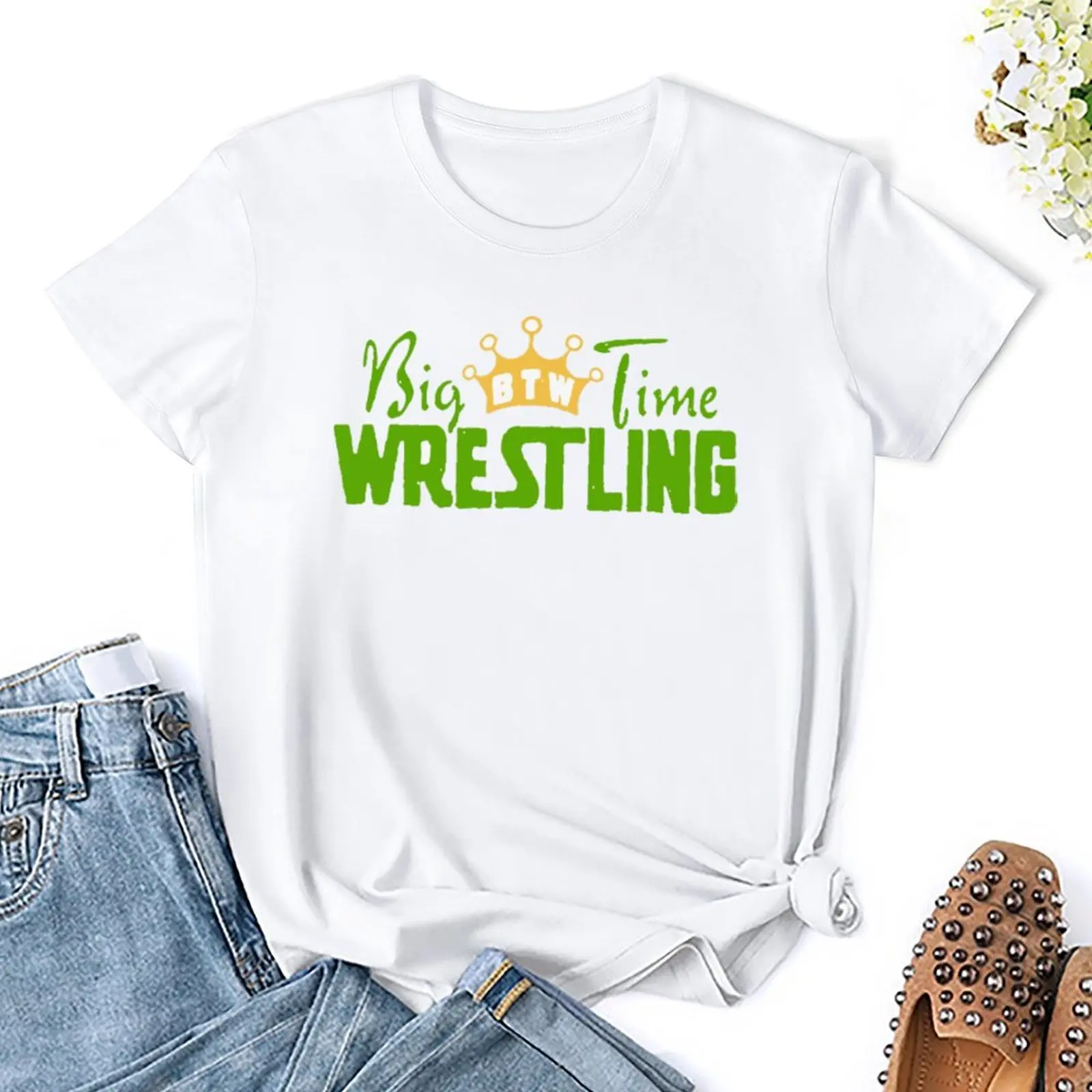 Detroits Big Time Wrestling For Sale T-shirt Fresh Motion T-shirts Vintage Home Cool