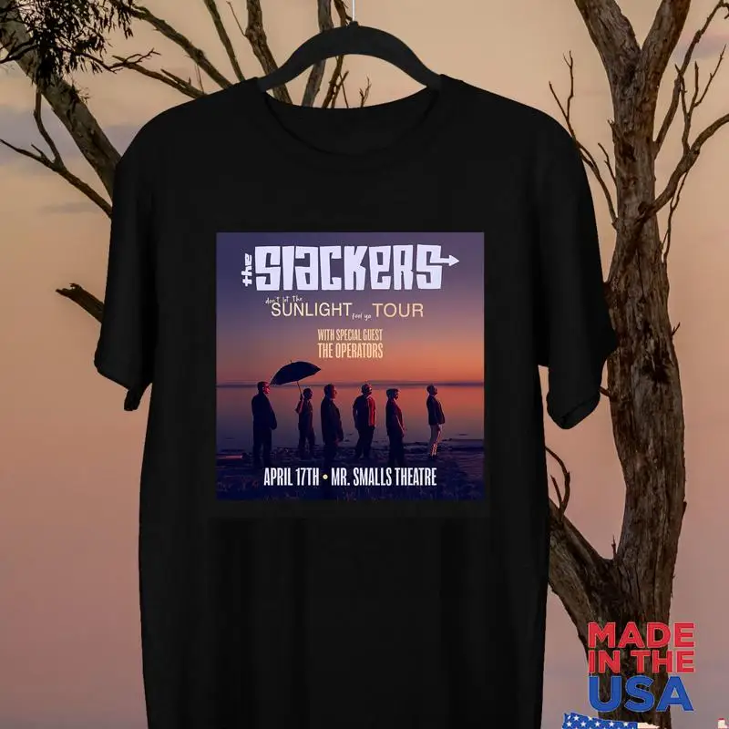 

Футболка Slackers Don't Let Sunlight Fool TOur 2025, полный размер S 5XL
