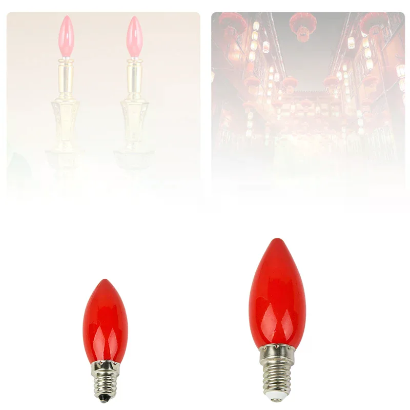 

Светодиодная лампа для алтаря E12/E14, красная свеча, лампа Будды, декоративная лампа, декоративная лампа из бисера Будды