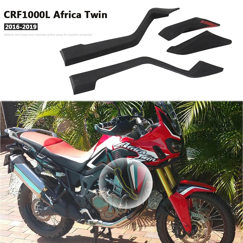 

For Honda CRF1000L Africa Twin CRF 1000 L 2016-2019 Upper Lower Wind Deflectors Kit Motorcycle Air Deflector Spoiler Protection