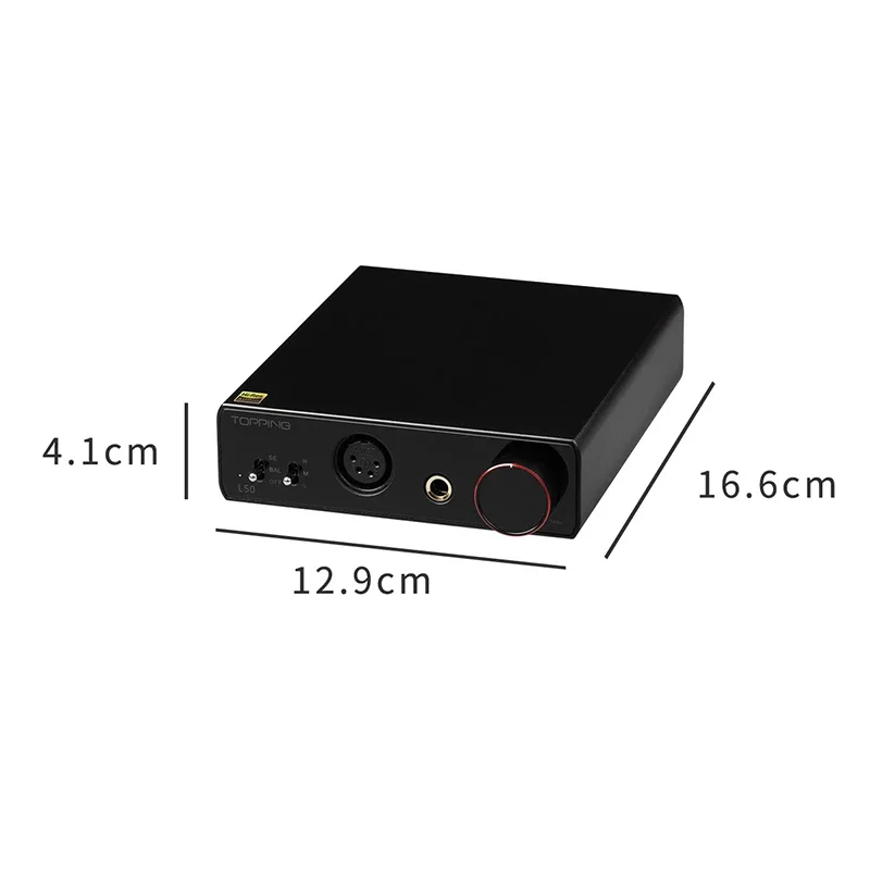 TOPPING L50 NFCA Headphone Amplifier AMP Hi-Res Audio with 3 Gain 6.35mm/4pin XLR Output Best AMP Partner for E50 dunu