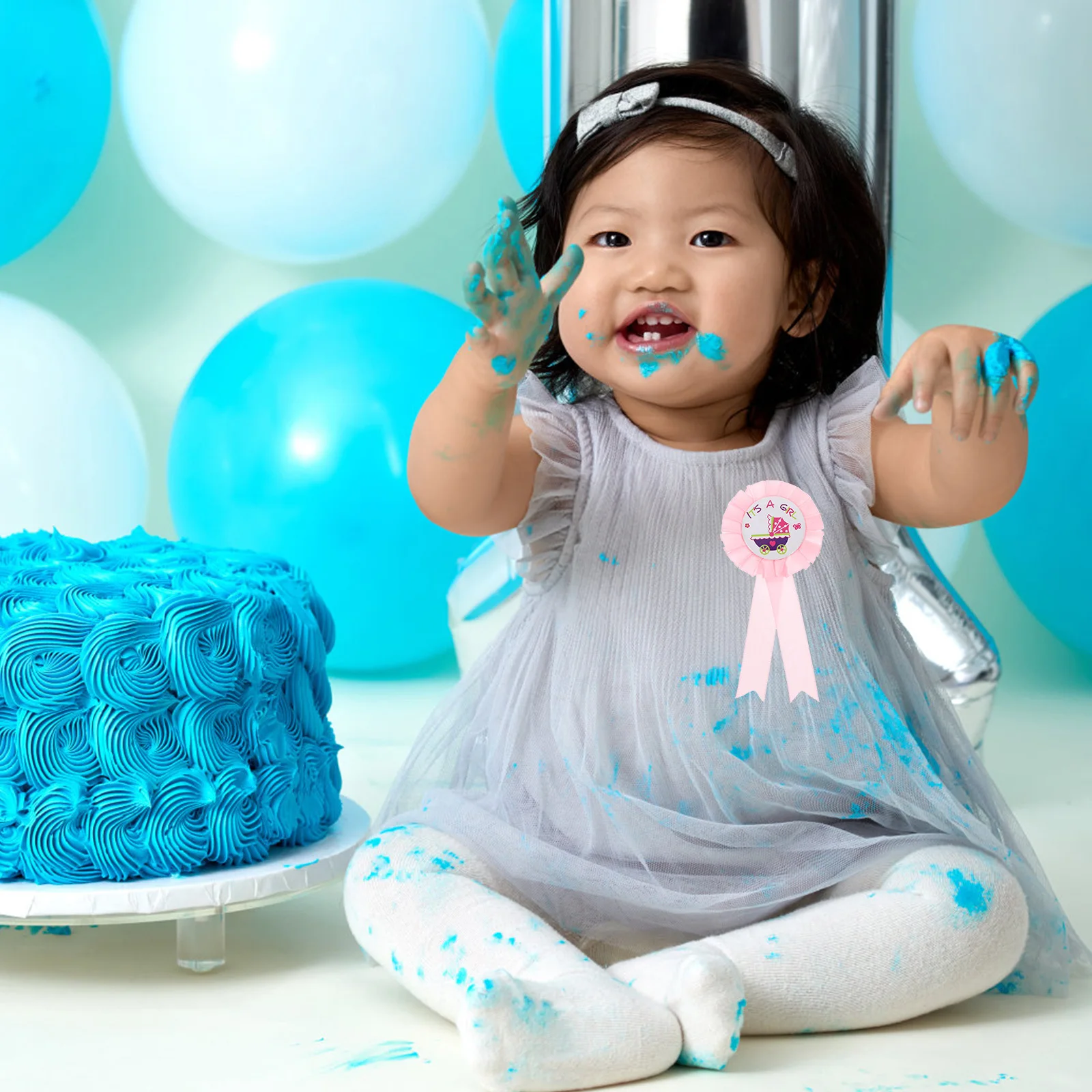 

10Pcs Chic Tinplate Baby Shower Badges Gender Reveal Decorations Party Favors Clothes Badge New Parents Gifts Baby Shower Badge