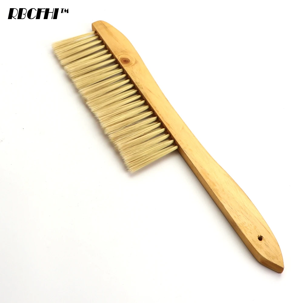 1PCS Beekeeper Equipment Multi Wooden Handle Beehive Cleaning Brush Single Two Three Row Pig Horse Bristles Bee Sweep Tool