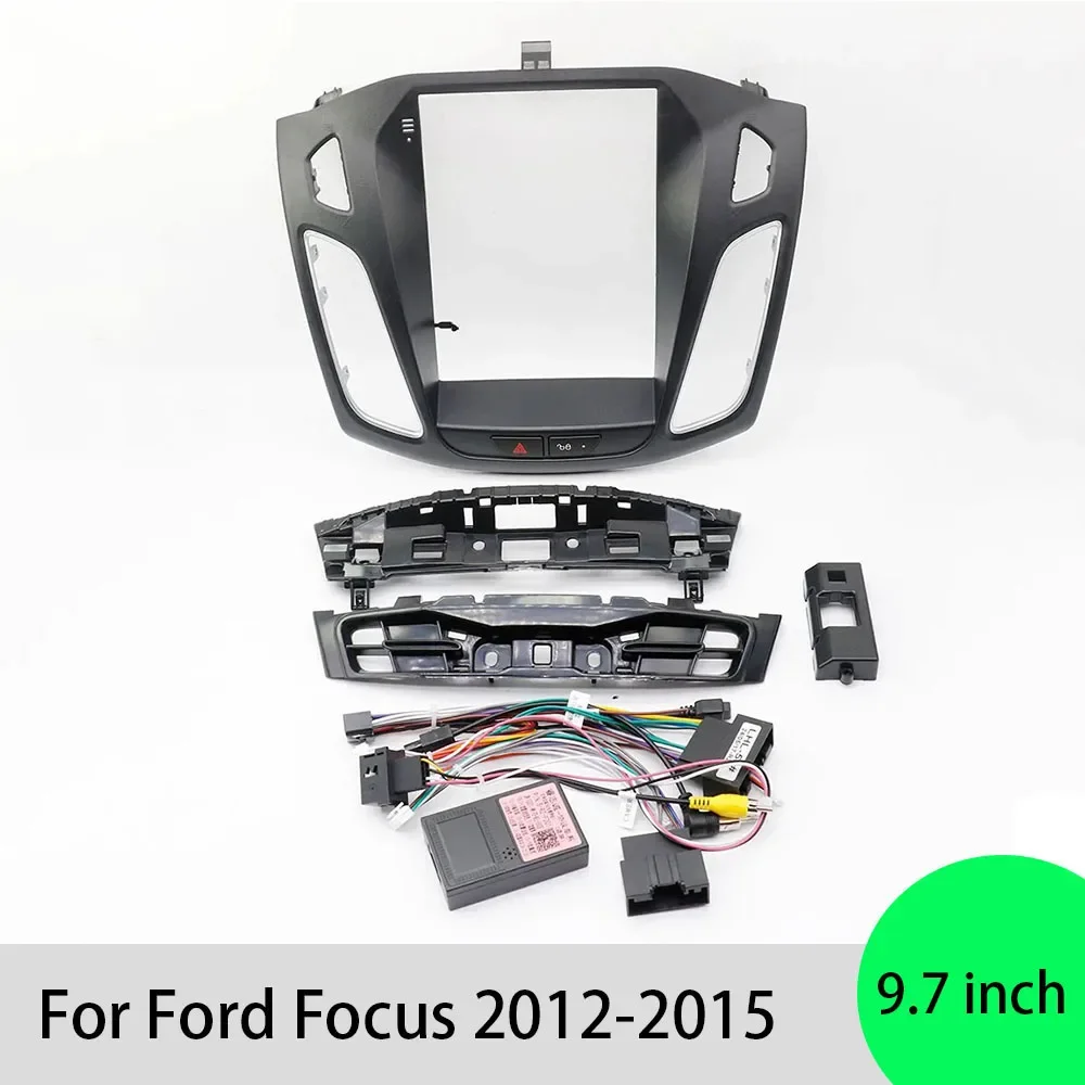 For Ford Focus 2012-2015 9.7 Inch Android WIFI GPS MP5 Player 2 Din Head Unit Fascia Stereo Car Radio Panel Dash Frame Cover