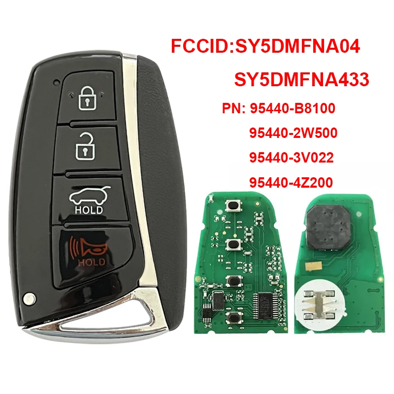 Car Remote Control Key For Hyundai Santa Fe Genesis Azera 2013-2018 SY5DMFNA04 SY5DMFNA433 ID46 PCF7952 Keyless Go