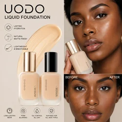 UODO Liquid Foundation Concealer Long-lasting BB Cream Waterproof Longlasting Brightening Dry To Oily Skin Care 30ml