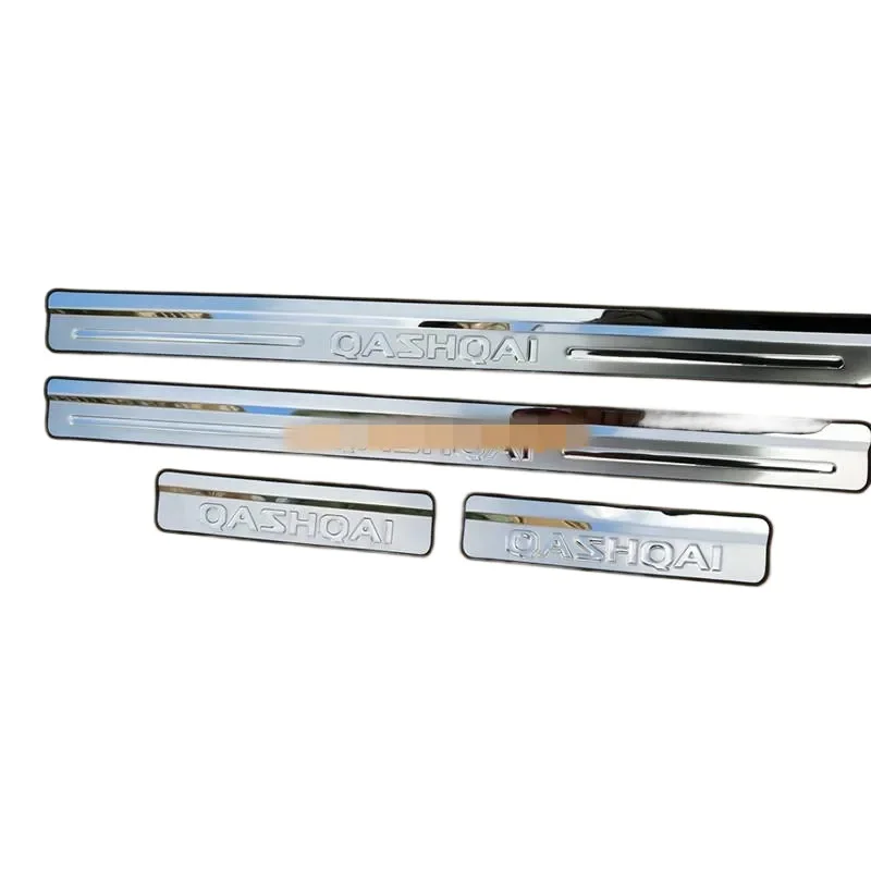 Car Styling For Nissan Qashqai J10 J11 2007 2008~2015 Side Door Sill Protector Threshold Scuff Plate Welcome Pedals Covers Trims