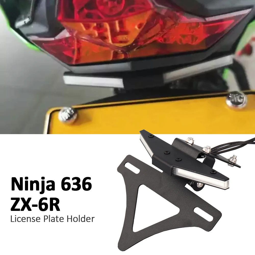 

Fit For Kawasaki Ninja ZX-6R ZX6R ZX 6R 636 2024 2025 Motorcycle Rear Tail Tidy Fender Eliminator License Plate Holder Bracket