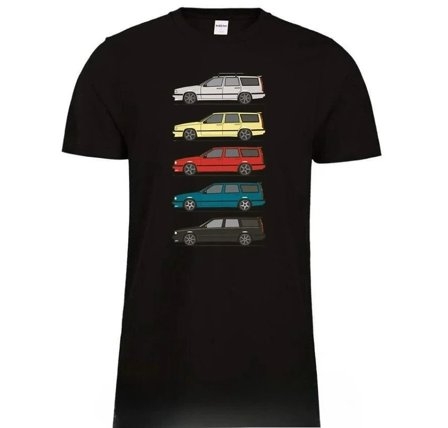2026 Car 850 V70 T5 Car Turbo Wagons Men's T-shirt Volvos 850 V70 T6 Men's T-shirt Retro Classic Men's Women's T-shirt