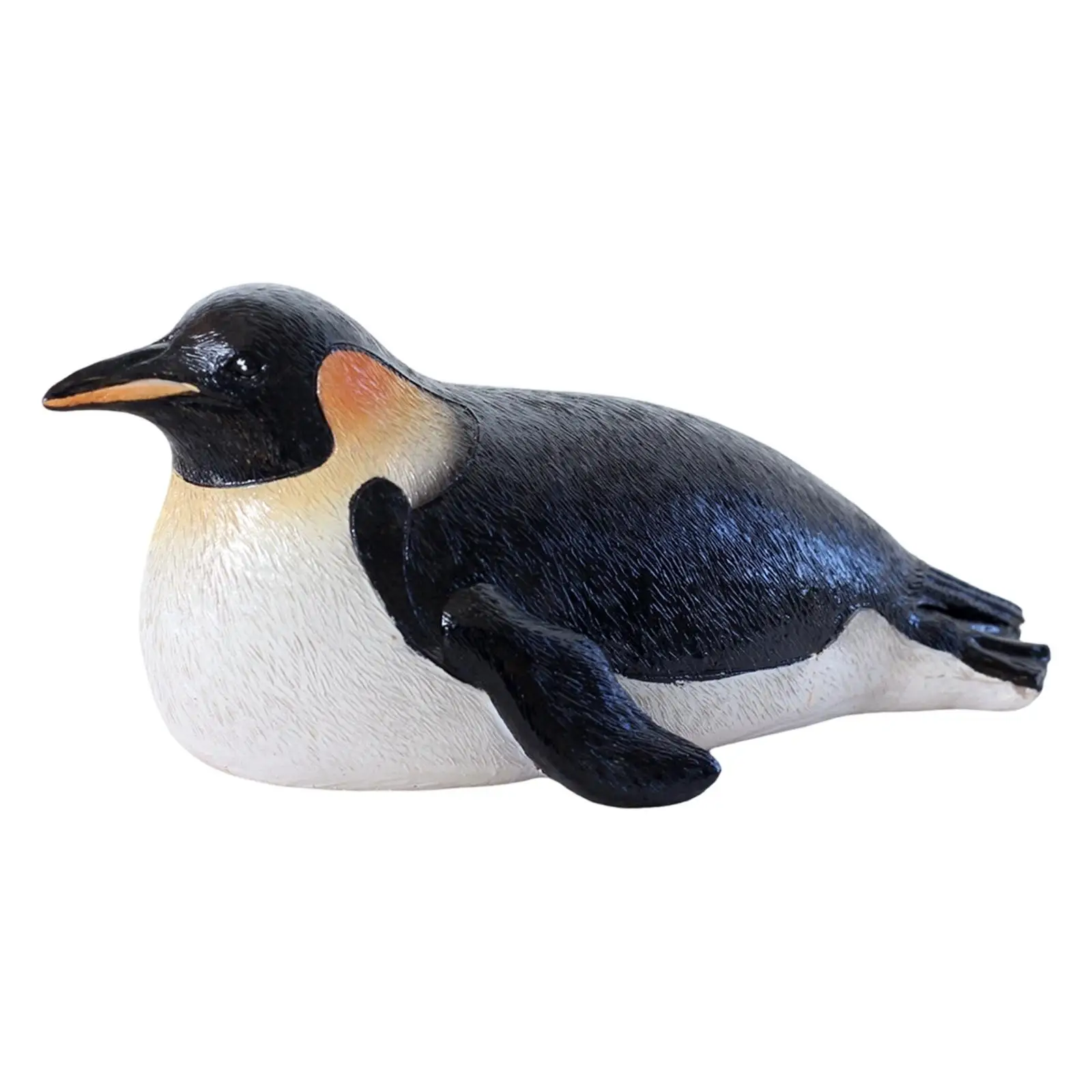 Resin Floating Penguin Ornament Funny Animal Craft Pond Decor Sculpture for Outdoor Garden Pond Decoration