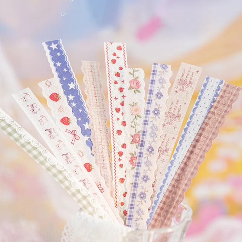 Mr. Paper Lace Post Office Sticker Pack of 40 Sheets, Lace Washi Design, Vintage Journal Decoration, Creative Collage Materials view 2
