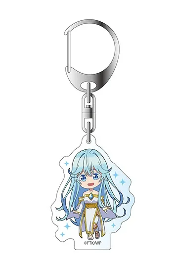 Q Version Anime Tsue to Tsurugi no Wistoria Wand and Sword Cosplay Acrylic Kawaii Keychain Bag Pendant Fans Gift