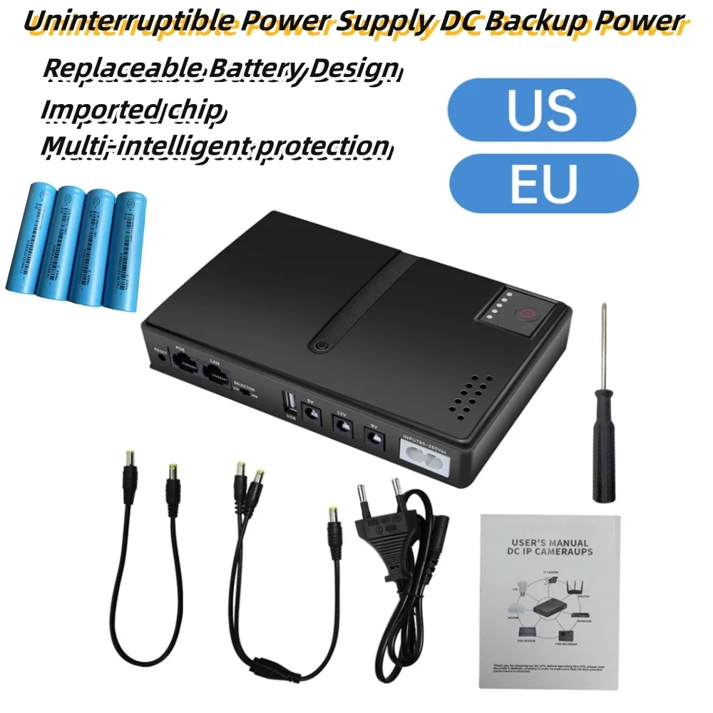 

Uninterruptible Power Supply DC Backup Power Supply 1018 UPS Power Supply Router Optical Modem Built-in Adapter 5V9V12V/15V/24V