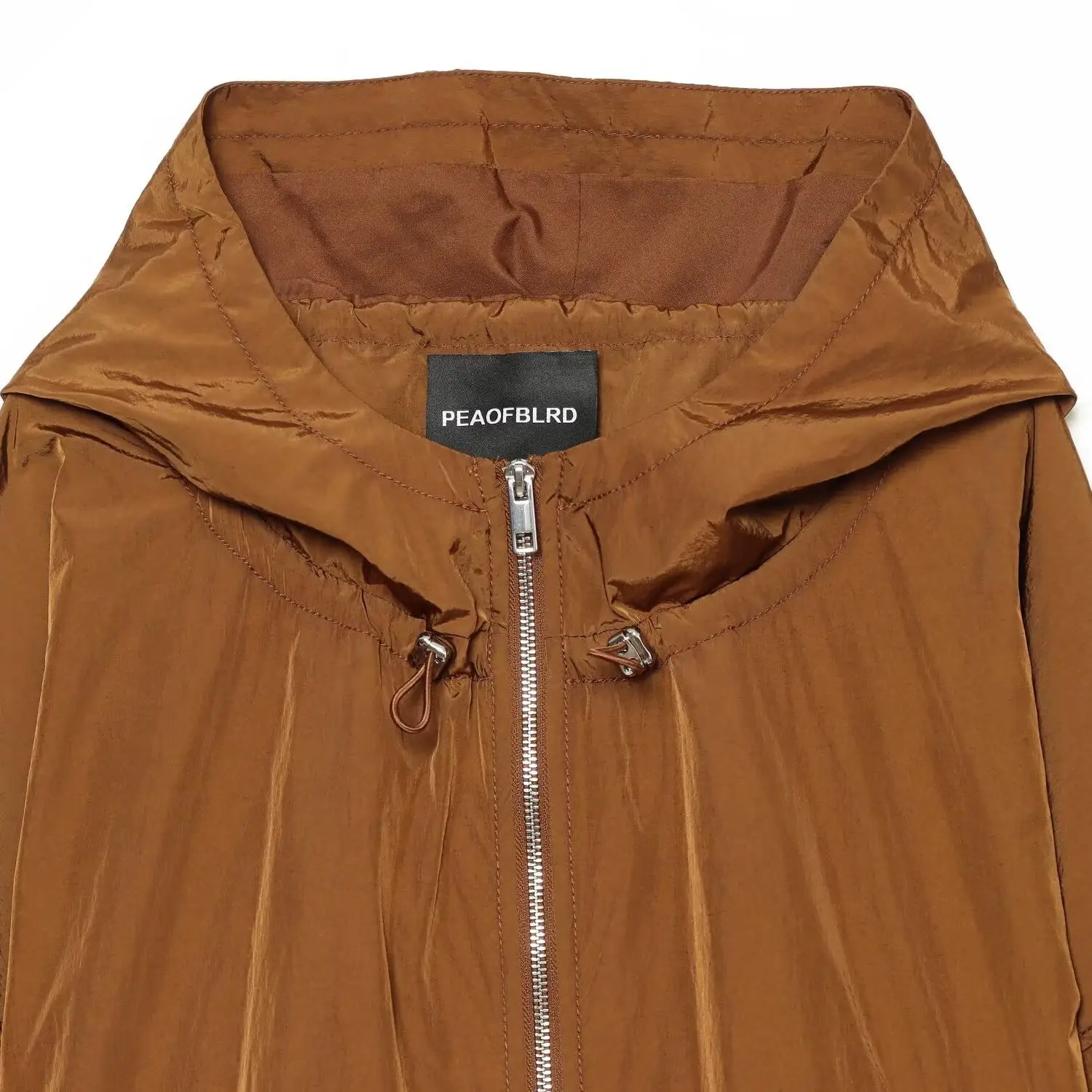 SuperAen Autumn New European and American Style Women's Clothing Hooded Nylon Coats Oversize High Street Orange Casual Jackets