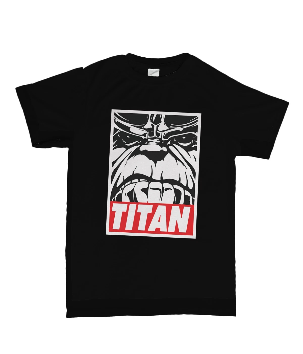 2026 New Titan Gorilla Graphic Cotton T Shirt Retro Anime Inspired Casual Streetwear Short Sleeve Top