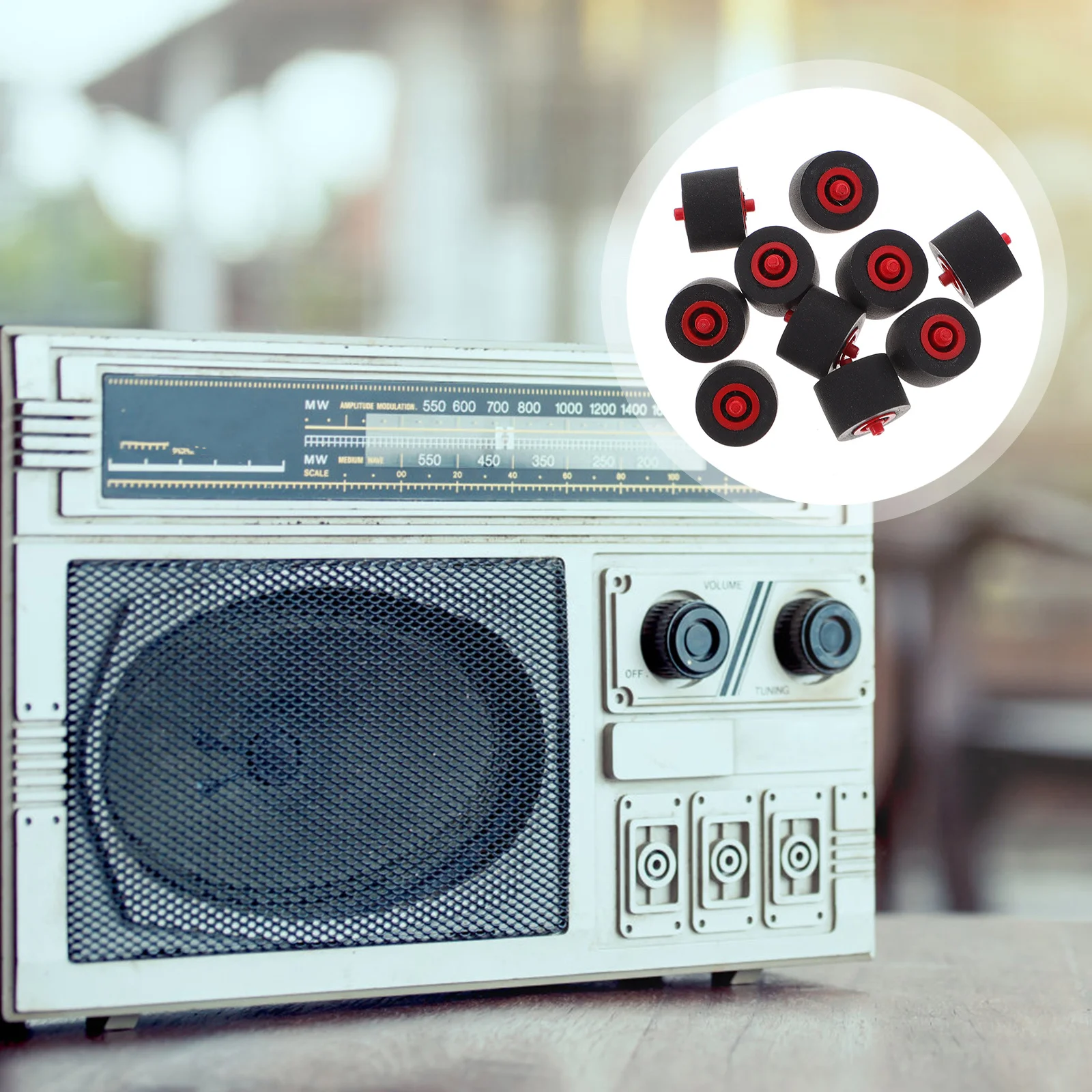 

Pinch Roller for Recorder Machine Audio Equipment 10pcs Plastic Pulley Wheel with Shaft Belt Drive VCR Cassette Repair Kit