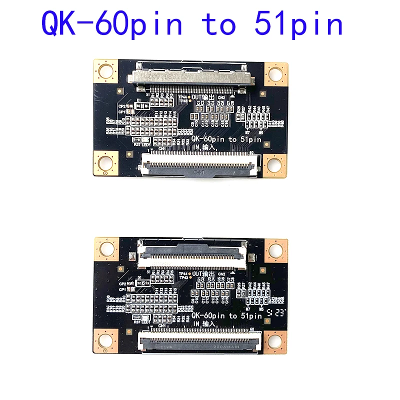 2PCS Applicable to 4K original TV replacement screen conversion board QK-60PIN TO 51 pin FFC 29.55