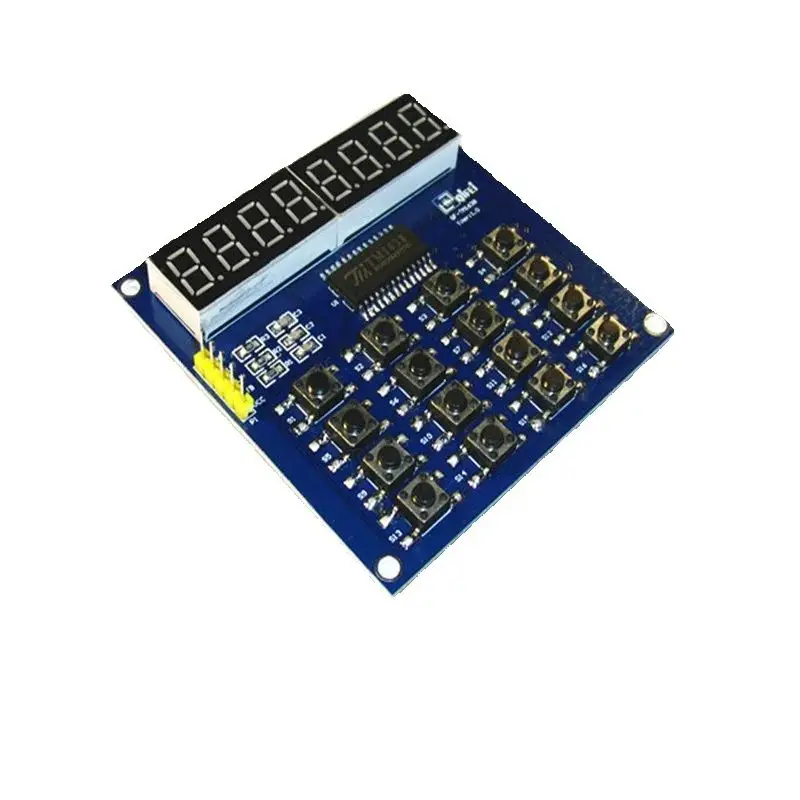 51 TM1638 3-wire Control 8-bit Common Anode LED Keyboard Scanning And Display Module