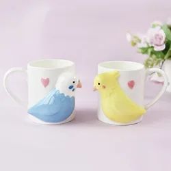 Cute Bird Appearance Coffee Cup Vintage English Afternoon Tea Large Teacups Coffee Tea Mugs Couple's Cup
