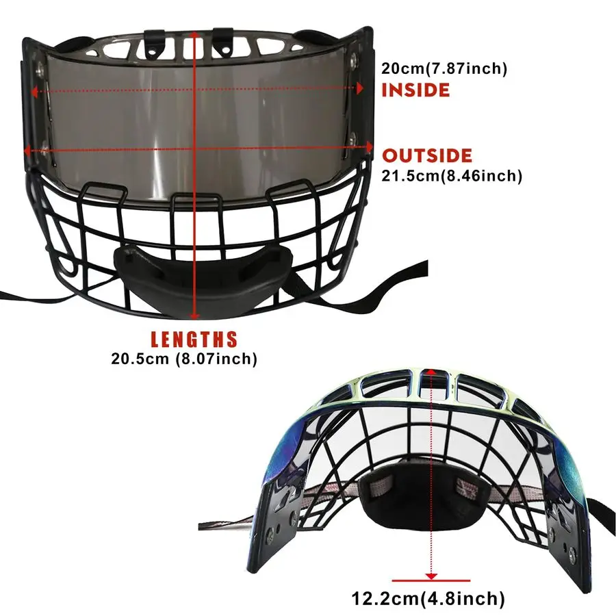 PC300 خوذة الهوكي قفص أمبير الوجه درع حامي كومبو #5