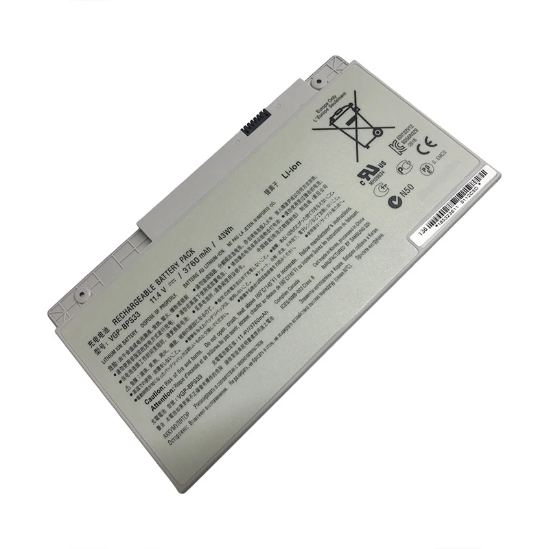 VGP-BPS33 BPS33 Laptop Battery for Sony VAIO SVT-14 SVT-15 T T14 T15 Touchscreen Ultrabooks SVT1511M1E 11.4V 43Wh/3760mAh