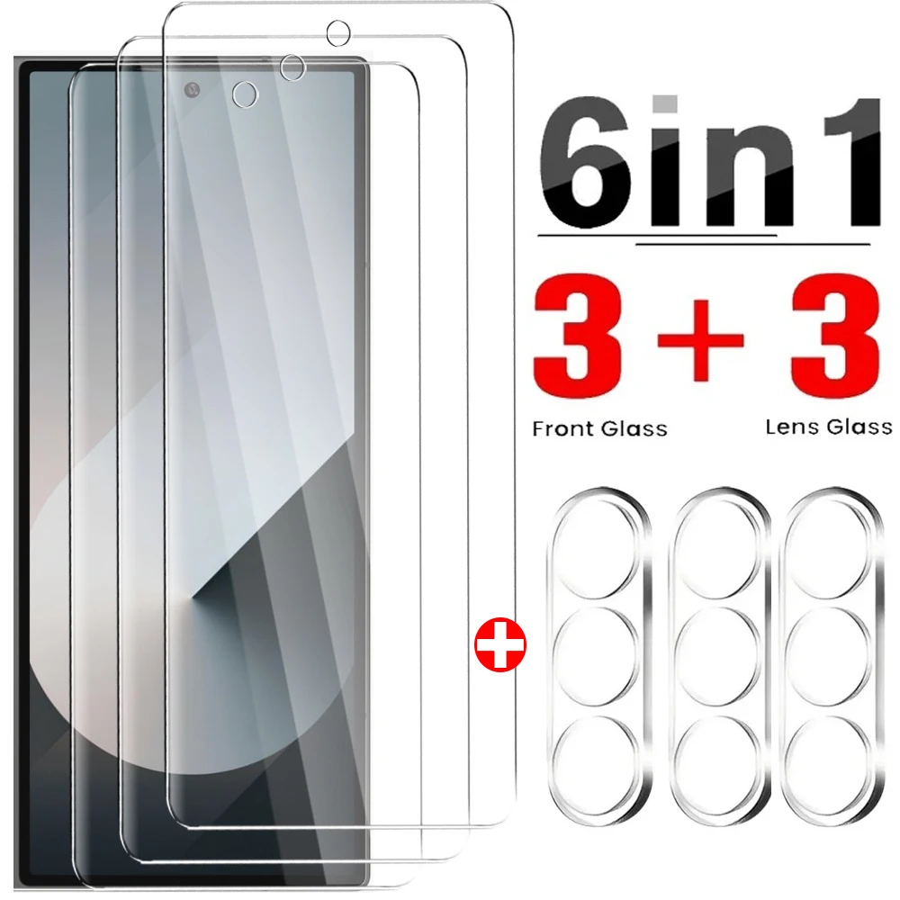 Tempered Galss Outer Screen Protector for Samsung Galaxy Z Fold 6 Fold 5 HD Clear Protective Films Camera Lens Protectors Fold6