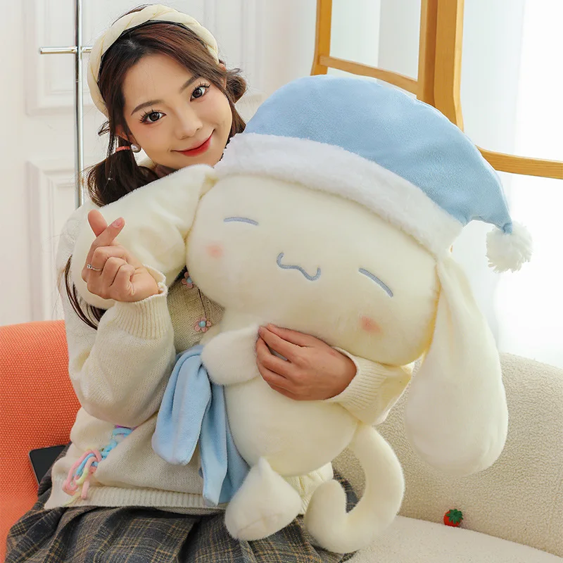 50cm new Sleeping Cinnamoroll Doll Bed Soft Doll Plushies Anime Cartoon Pillow Cloth Doll Plush Stuffed Toys Children's Gifts