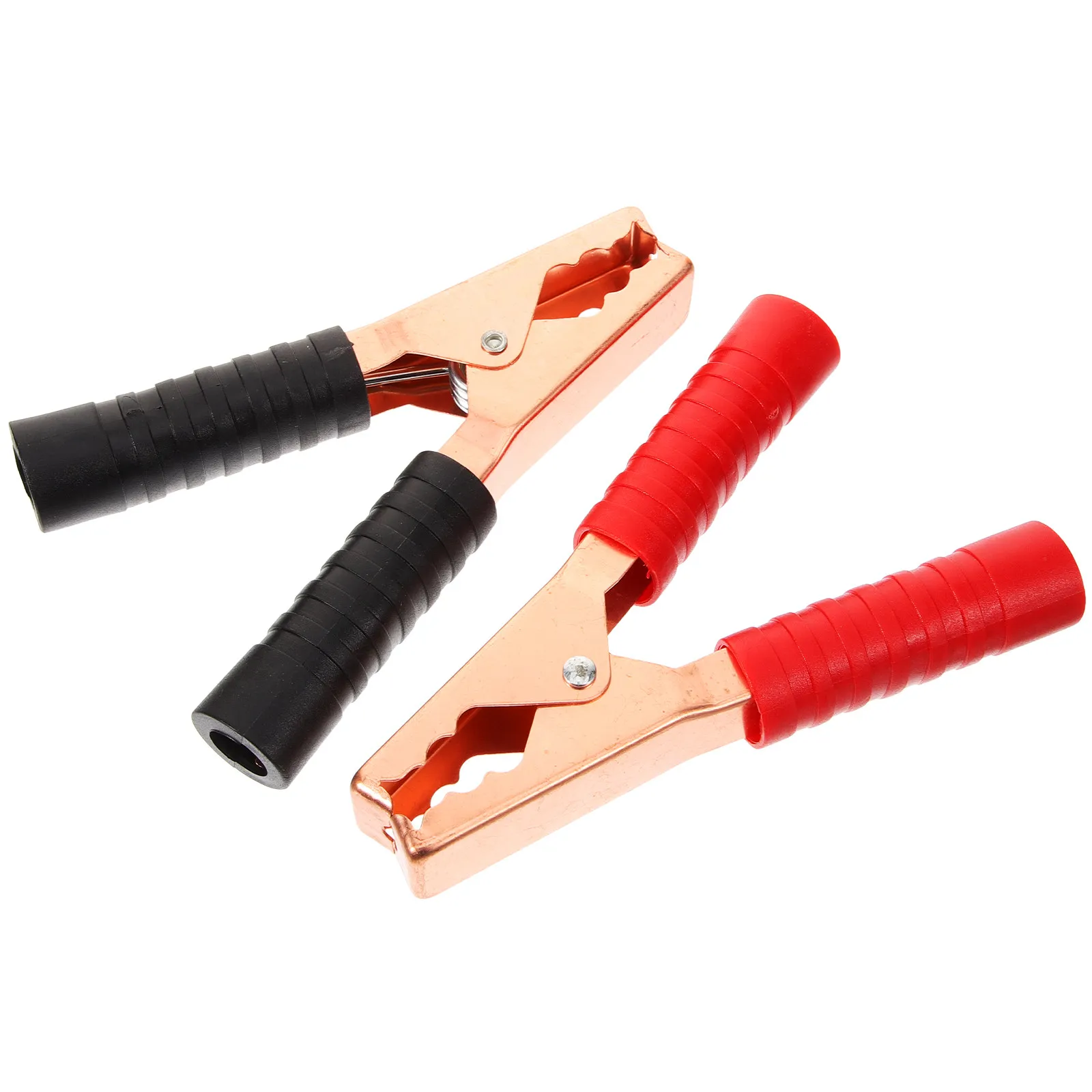 1Pair Heavy Duty Copper Plated Alligator Clip Jumper Cable Clamp 140Mm for Car Battery Emergency Booster Cables Auto
