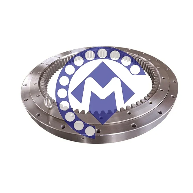 Four Point Contact Types Slewig Ball Bearing TR250M Crane Mounting Base Gear Ring With Internal Tooth