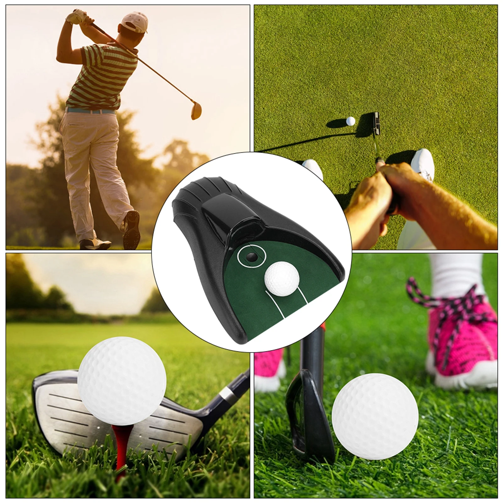 Automatic Putting Cup Return Machine Device Electric Gravity Sensor Golf Ball Practice Aids Tool