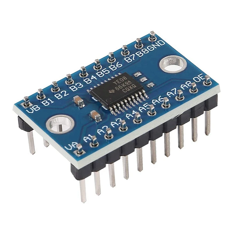 20 piezas TXS0108E módulo de conversión de nivel de 8 canales, convertidor bidireccional de 8 vías, dúplex completo de alta velocidad para Arduino