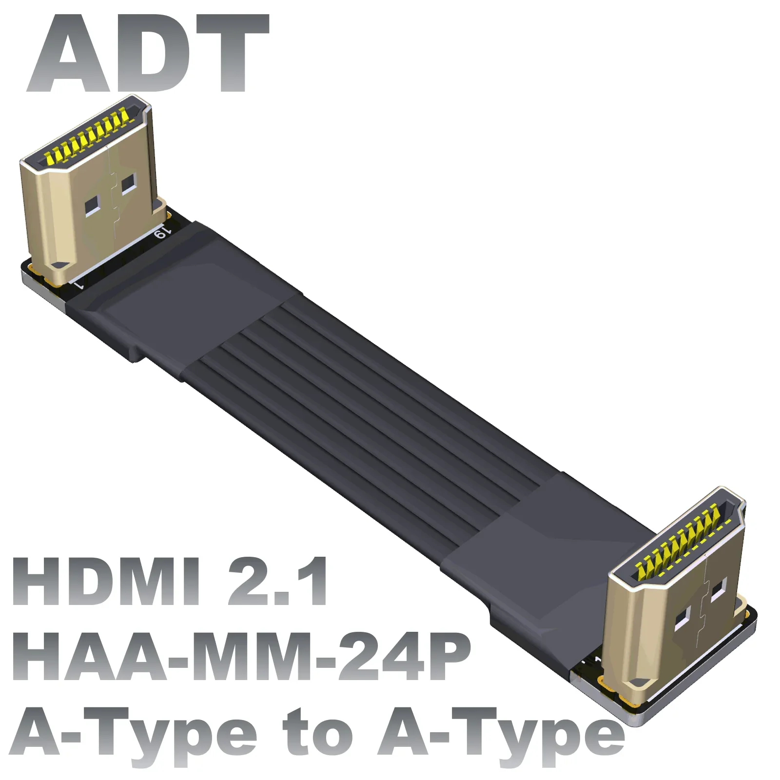 

ADT Hdmi 2.1male to male built-in HD video extension cable supports 2K/240hz 4K/144Hz A-Type to A-Type