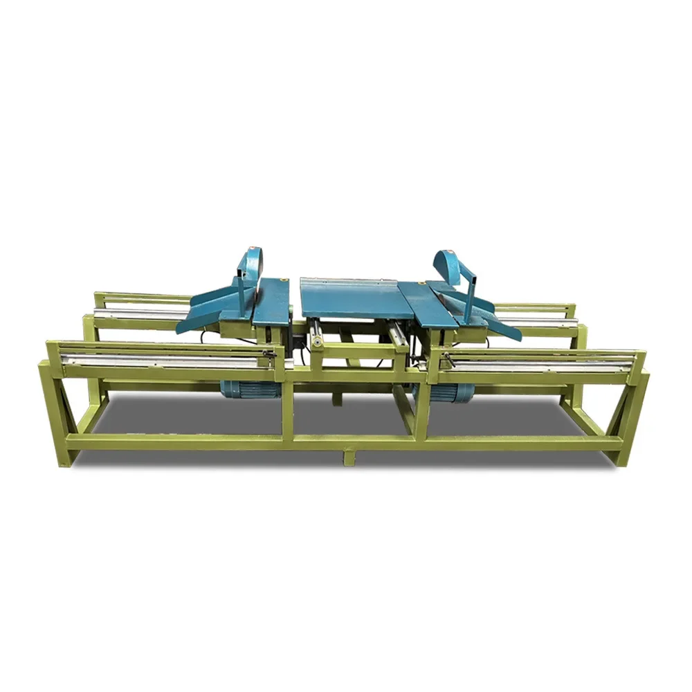

Industrial Electric Double-head Wood Trimming and Sawing Machine Automatic Horizontal Log Circular Saw Cutting Machine