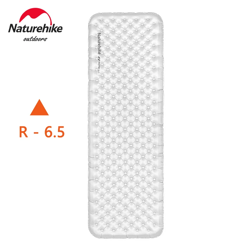 Naturehike Camping Inflatable Mat Sleeping Pad 6.5 High R Value Warm Winter Outdoor TPU Nylon Moisture-proof Mats Air Mattress