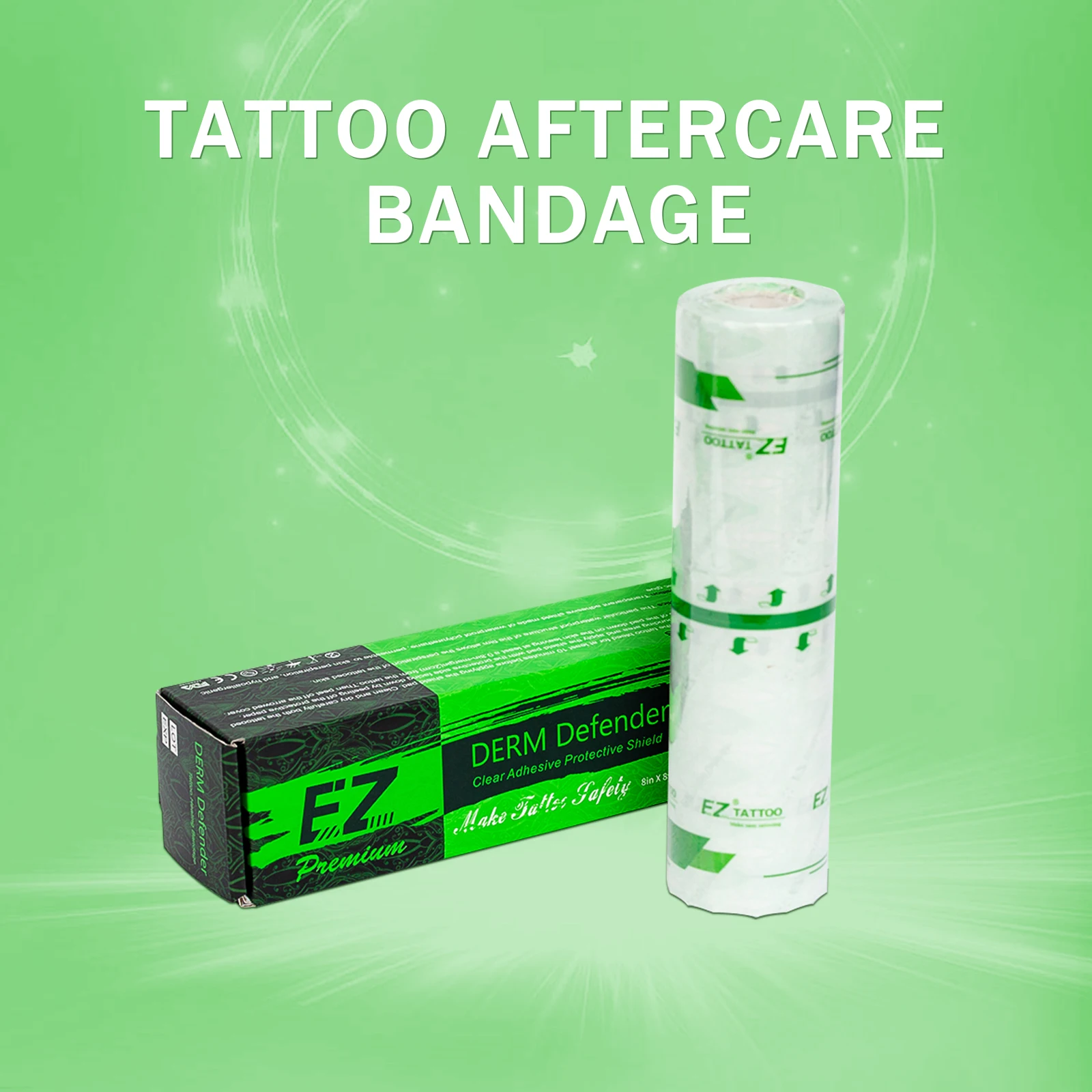 

EZ Waterproof Tattoo Film Aftercare Protective Skin Healing Tattoo Adhesive Bandages Repair Tattoo accessoers Derm Defender