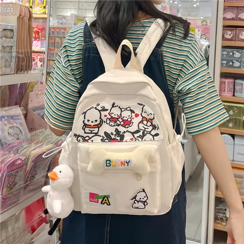 

Sanrio hello kitty Y2K Backpack Cute Girl Schoolbag Female High School Student Junior High School Shoulder Bag handbag