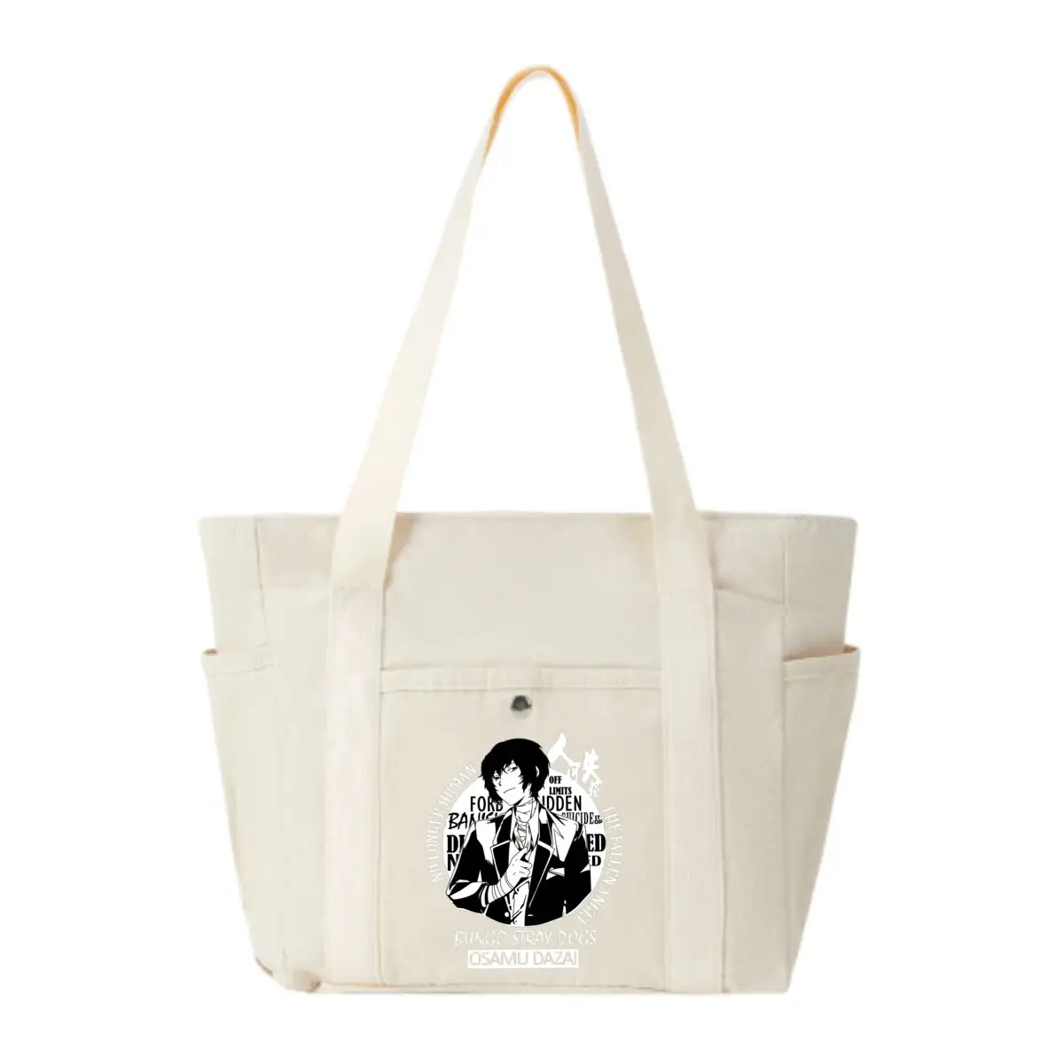 

Bungo Stray Dogs Osamu Dazai Art Single Handbag Shoulder Bag Campus Student Tote School Bag