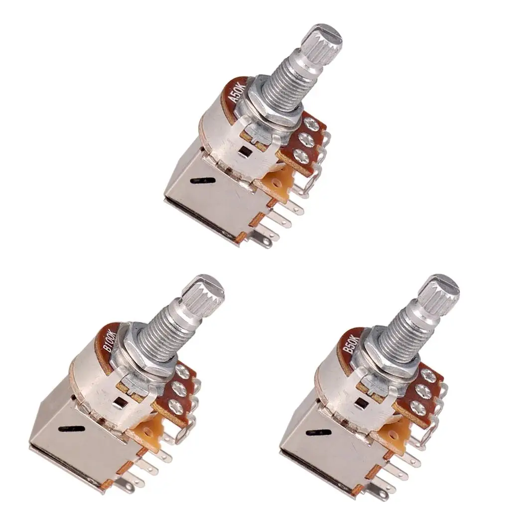 

2 шт. оригинальная гитара A50K/B50K/B100K Push/Pull Pot с разделенным валом