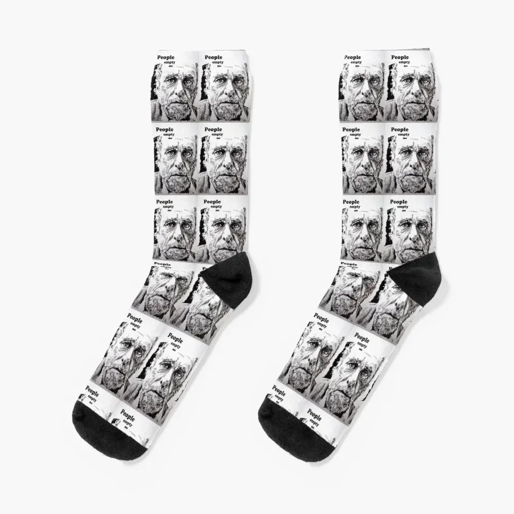 

PEOPLE EMPTY ME Socks funny sock short FASHION designer brand Socks Women Men's