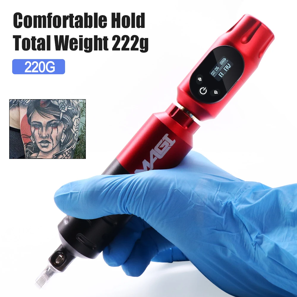 

Wireless Tattoo Machine Pen Kit Tattoo Accesories Studio Supplies Professional Tattoo Power Supply RCA Interface Tattoo Pen Set