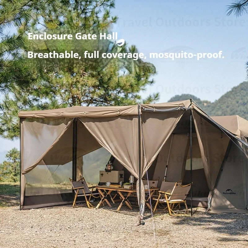 Naturehike Village 13 Pro Camping Tent Titanium Black Glue Canopy