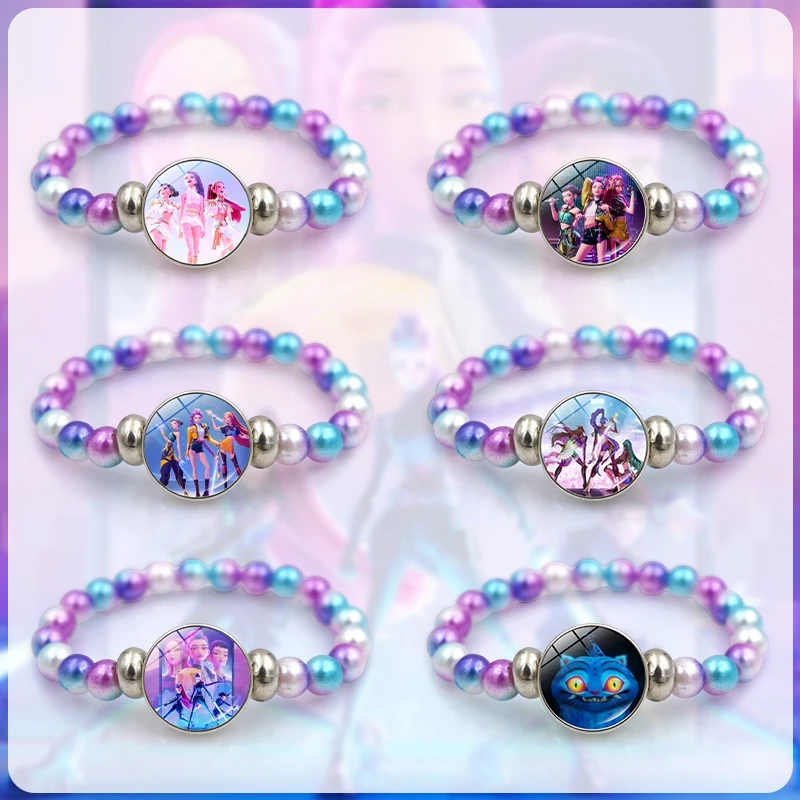 Kpop شيطان هنتر سوار الفتيات سوار مُزين بالخرز مجوهرات والعتاد اكسسوارات رومي زوي ميرا معصمه المشجعين عشاق البضائع الهدايا #4